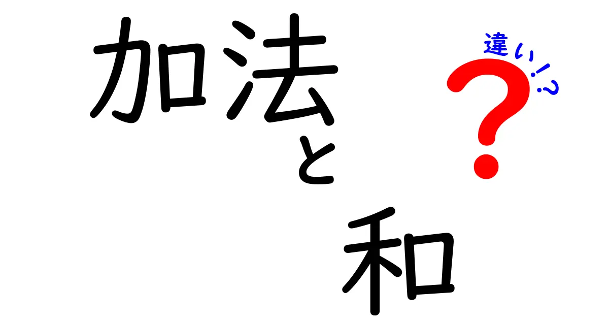 加法・和・違いを徹底解説：中学生にもわかる3つのポイントと実例