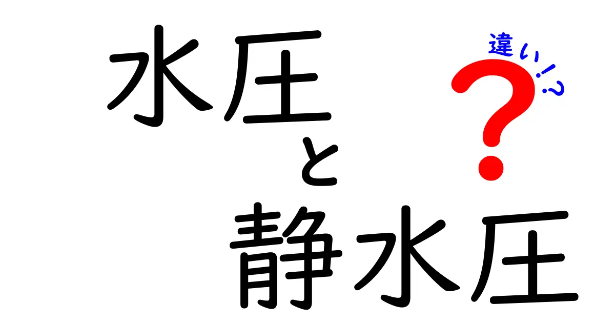 水圧と静水圧の違いを分かりやすく徹底解説｜身近な例と計算のコツ