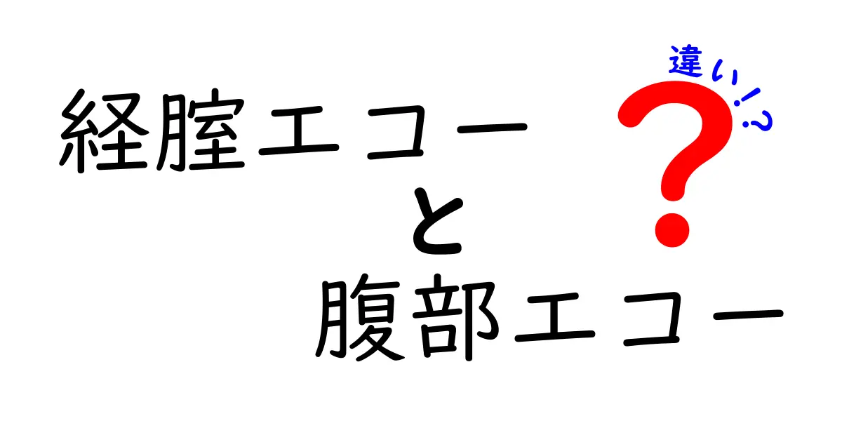 経腟エコーと腹部エコーの違いを徹底解説｜受診前に知っておきたいポイント