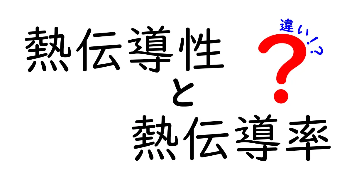 熱伝導性と熱伝導率の違いを徹底解説：身近な素材で学ぶ温度の伝わり方