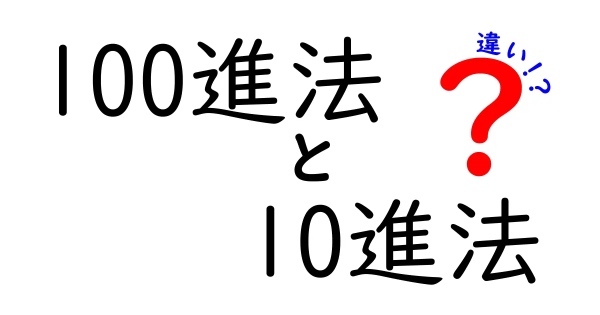 100進法と10進法の違いを徹底解説！基数が変える数字の世界