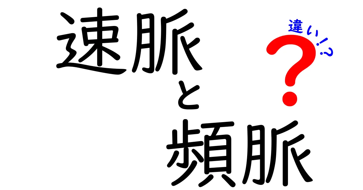 速脈と頻脈の違いをわかりやすく解説！中学生でも理解できる見分け方と日常の対処ヒント