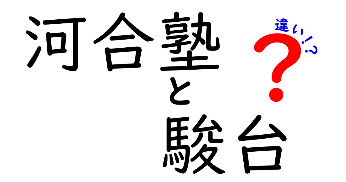 河合塾と駿台の違いを徹底解説｜学習スタイル・料金・進路実績を中学生にもわかりやすく