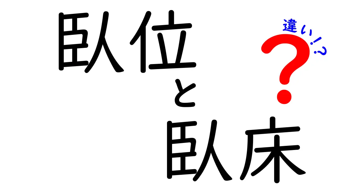 臥位と臥床の違いを徹底解説：中学生にもわかる基本ガイド