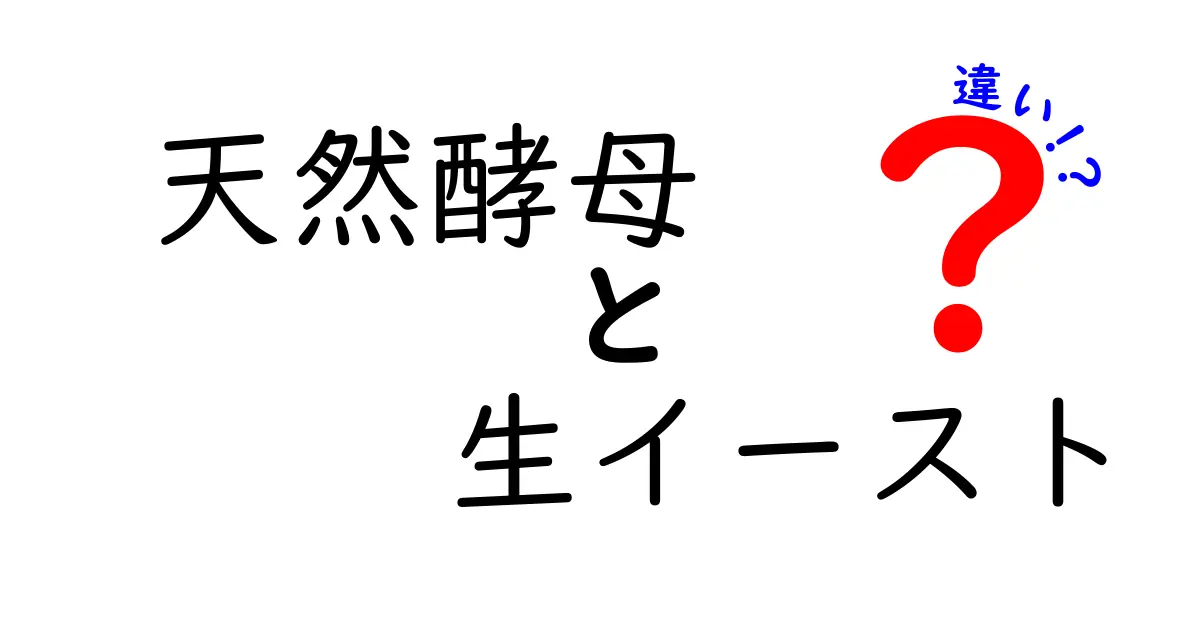 天然酵母と生イーストの違いをわかりやすく解説！パンづくり初心者のための選び方ガイド