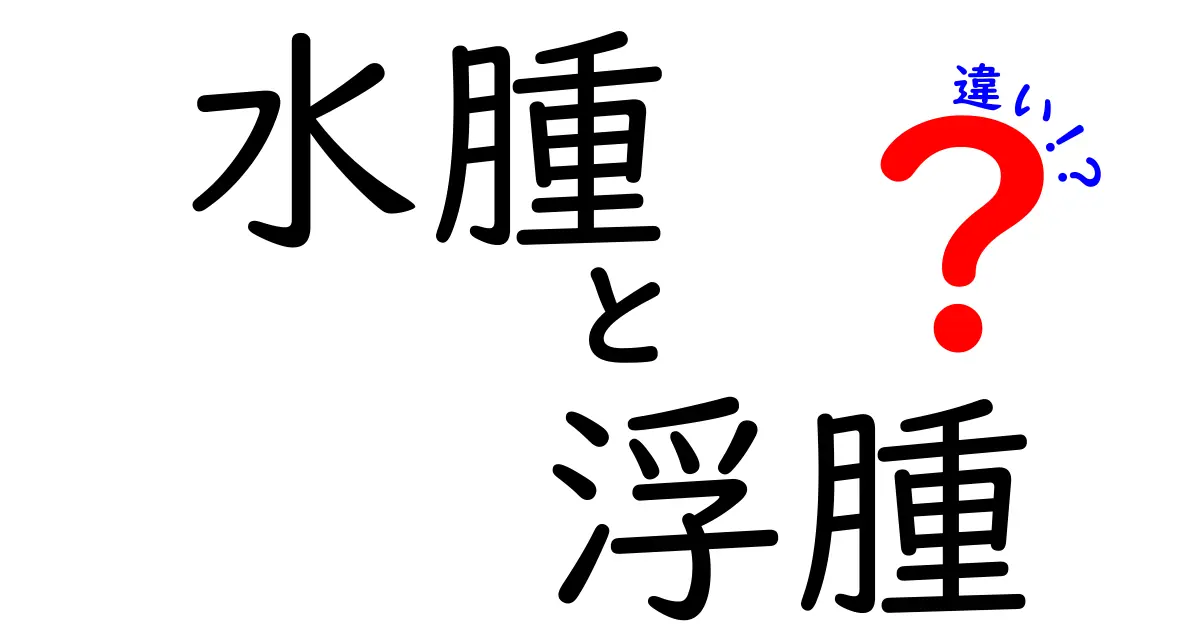 水腫と浮腫の違いを徹底解説！中学生にもわかる見分け方と原因の詳しい比較