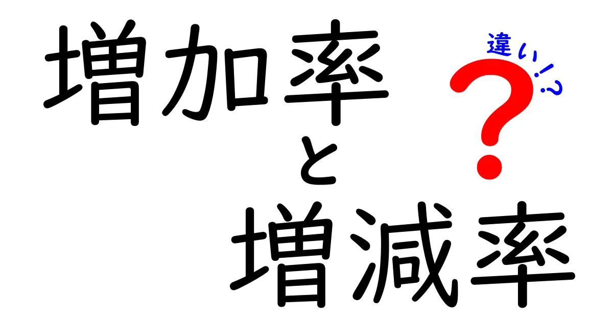 増加率と増減率の違いを徹底解説—意味・計算方法・使い分けを中学生にもわかりやすく整理
