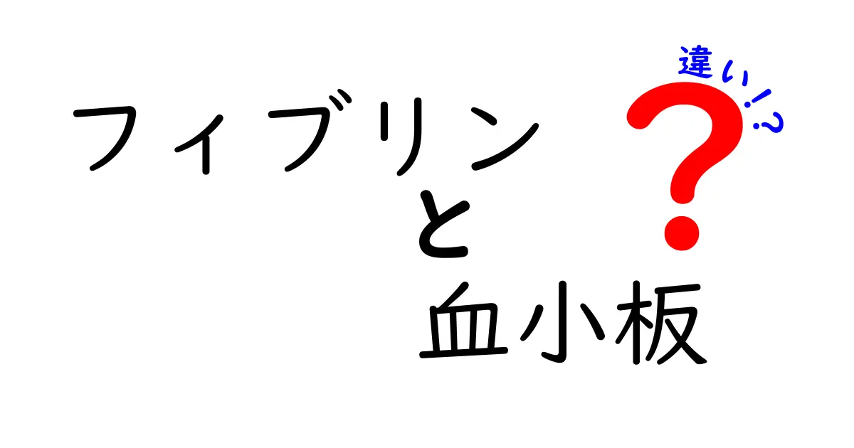 フィブリンと血小板の違いを完全解説！血液が固まる仕組みを中学生にもわかる図解付き