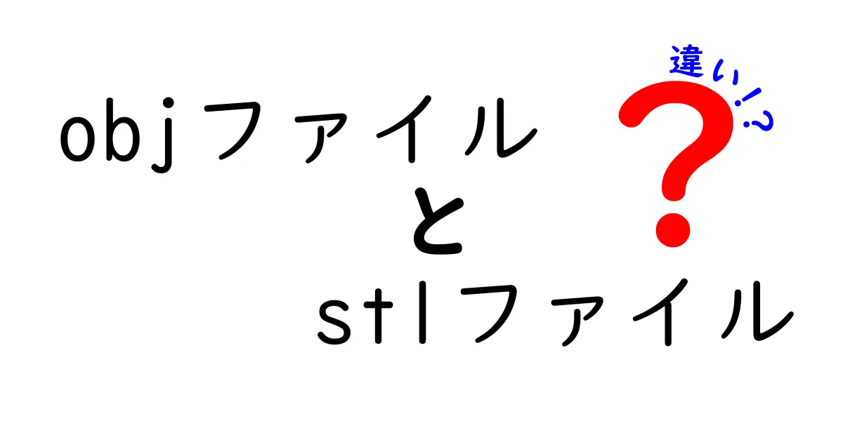 objファイルとstlファイルの違いを徹底解説 3Dプリンタ初心者向けの分かりやすい比較ガイド