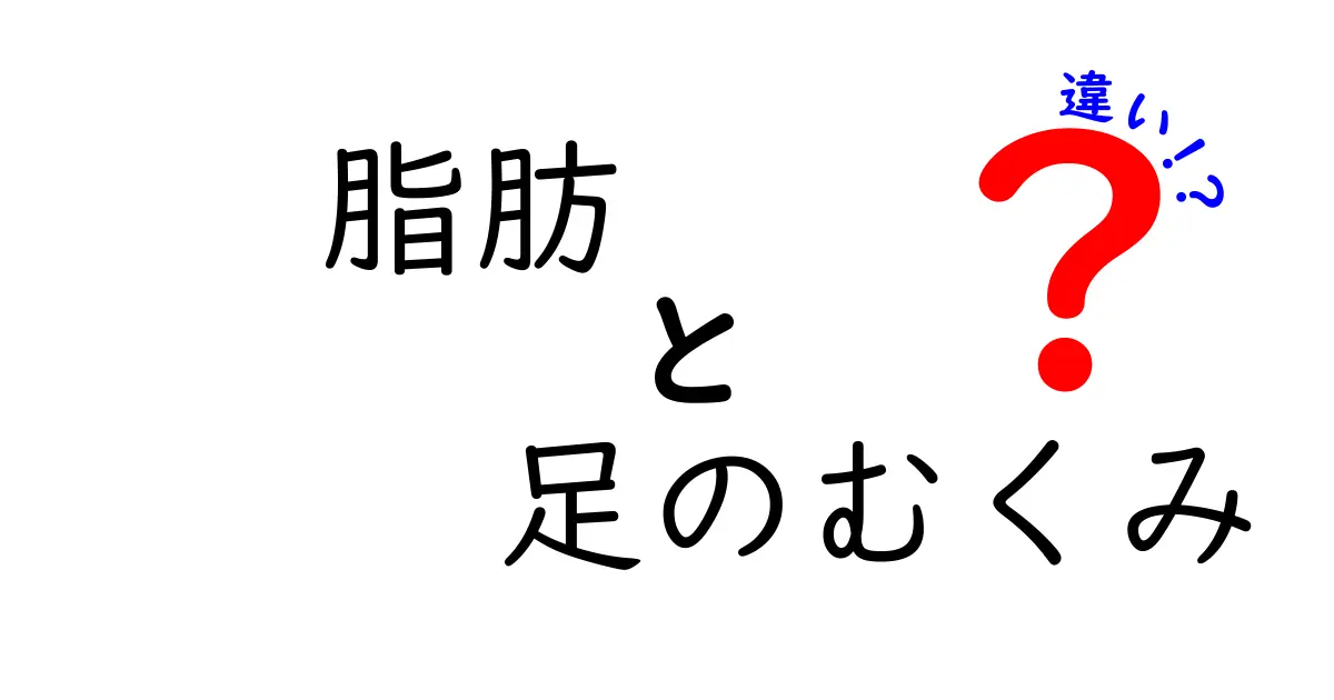 脂肪と足のむくみの違いを見分ける3つのサイン｜脚の太さが気になる人へ