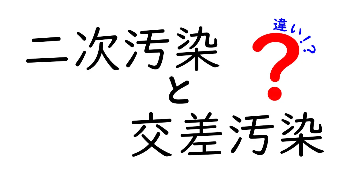 二次汚染と交差汚染の違いを徹底解説！日常生活で役立つ見分け方と予防のコツ