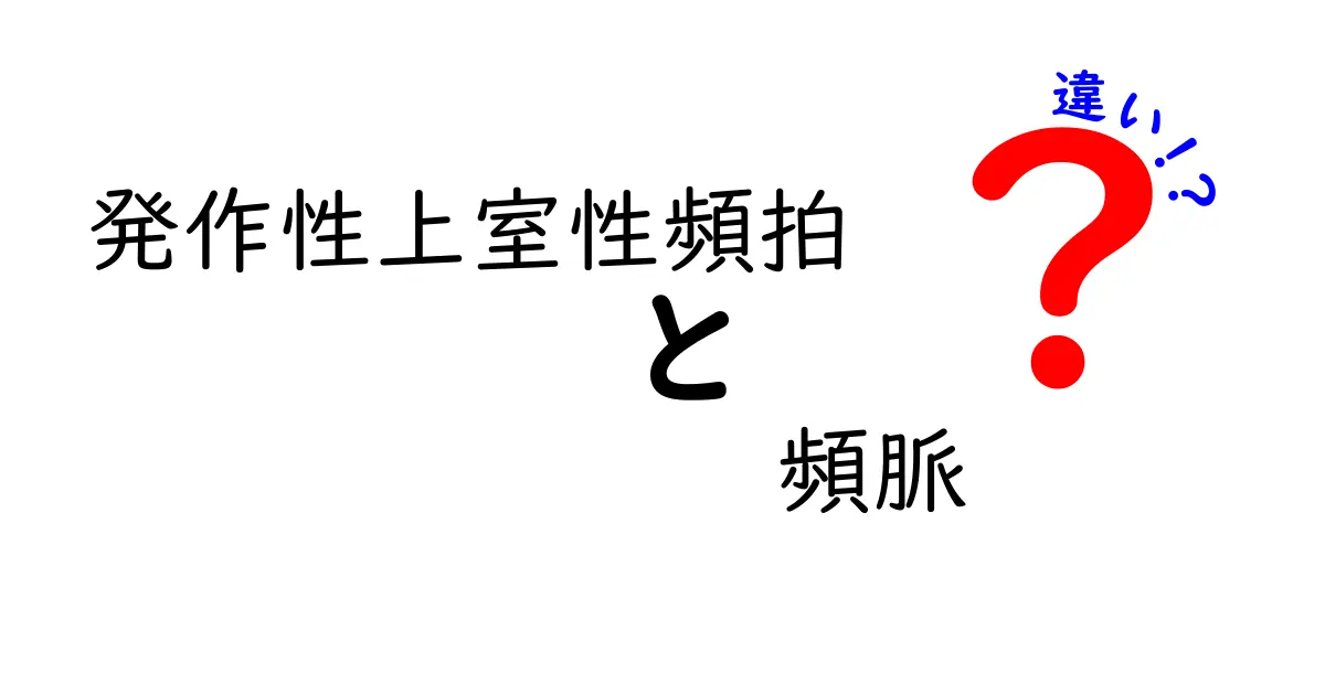 発作性上室性頻拍と頻脈の違いを徹底解説！中学生にも分かるポイント整理