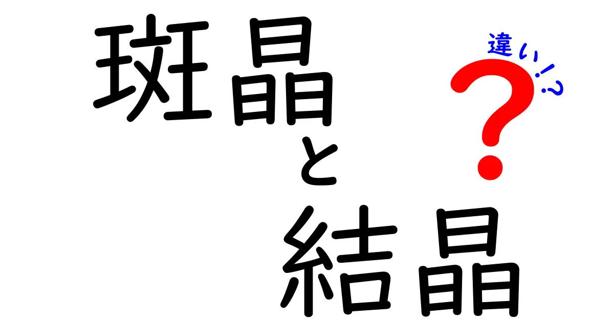 斑晶と結晶の違いを徹底解説！見分け方と身近な例でよくわかる