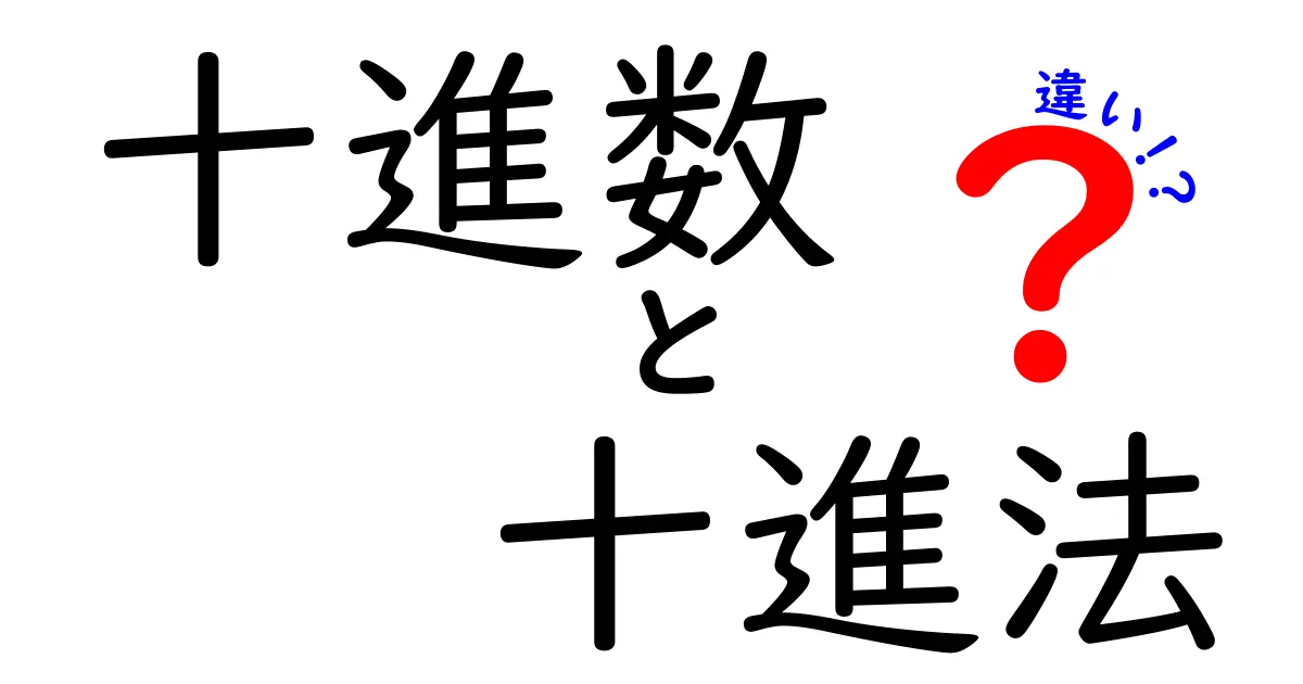 十進数と十進法の違いを完全解説！中学生にもわかる実例とポイントまとめ