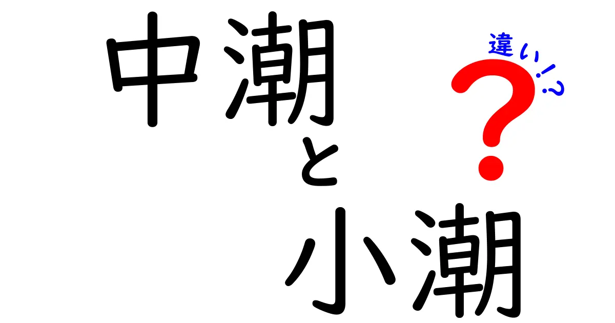 中潮と小潮の違いを徹底解説！潮汐の仕組みと観察のコツ