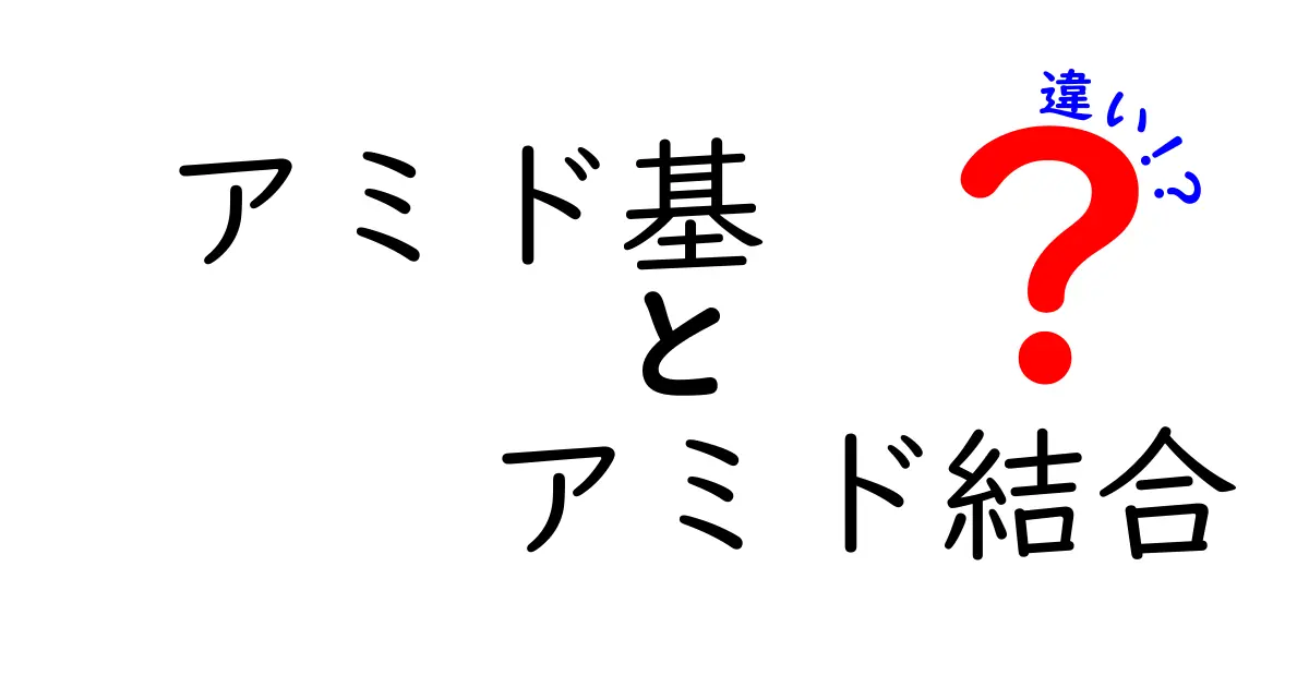 アミド基とアミド結合の違いを徹底解説｜名前の意味と実例で中学生にも分かる
