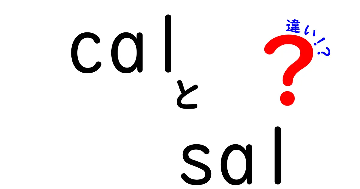 cal　sal　違いを徹底解説｜意味・使い分け・実例を中学生にもわかる解説