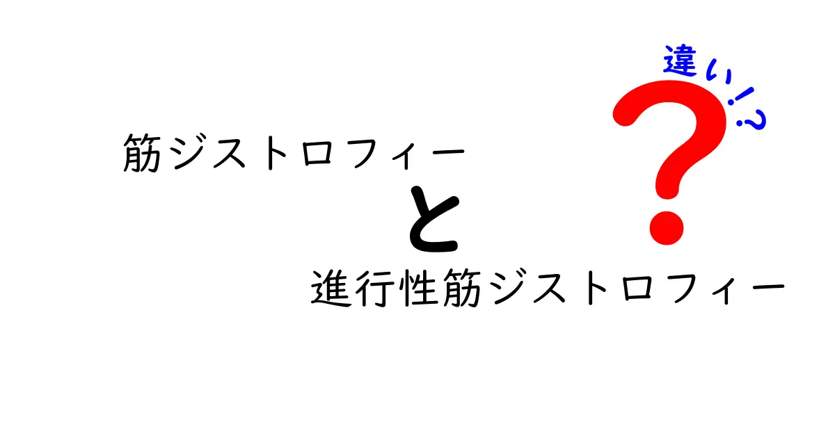 筋ジストロフィーと進行性筋ジストロフィーの違いを徹底解説！中学生にも分かるポイント