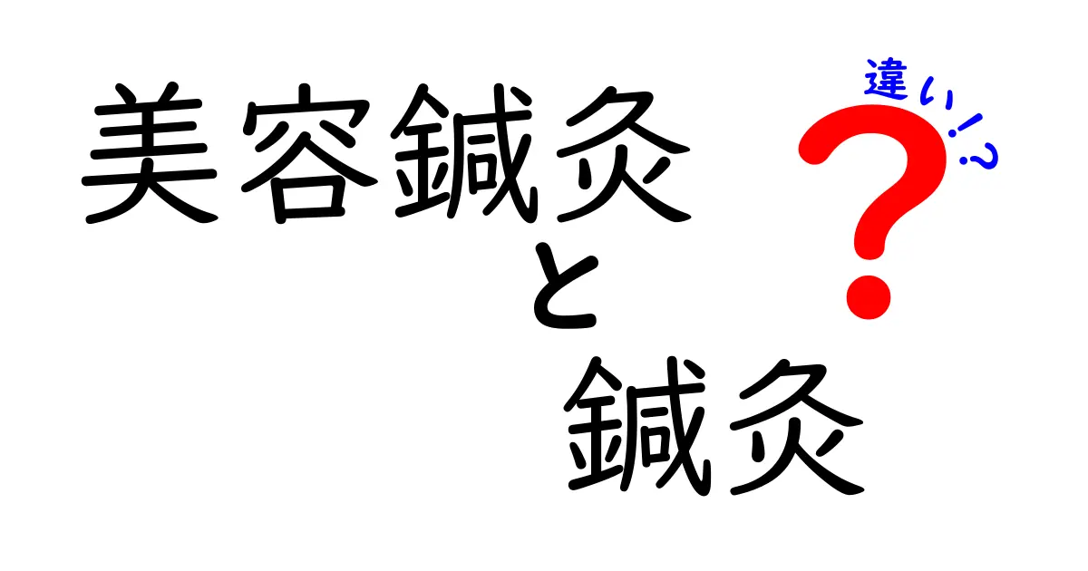 美容鍼灸と鍼灸の違いはここが決め手！美肌と体のバランスを同時に得る選び方