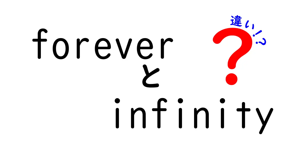 foreverとinfinityの違いを徹底解説！意味・使い方・誤解を徹底比較