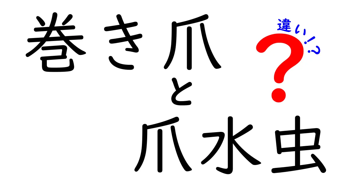 巻き爪と爪水虫の違いを徹底解説！見分け方と予防・治療のポイント
