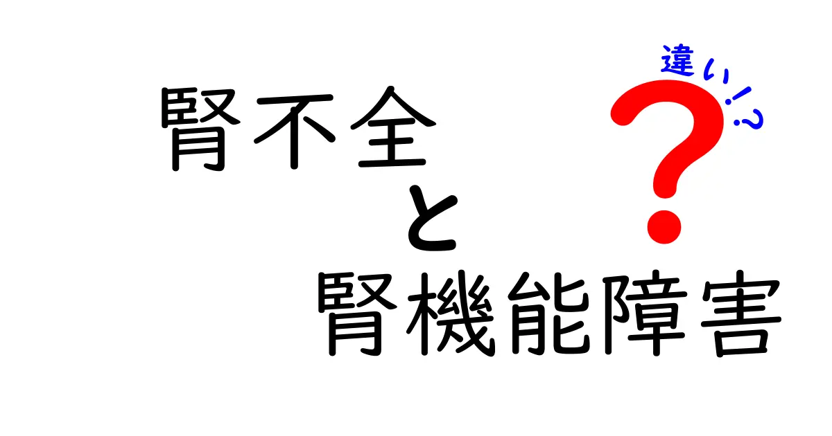 腎不全と腎機能障害の違いを完全解説｜初めてでもわかる見分け方と対処法