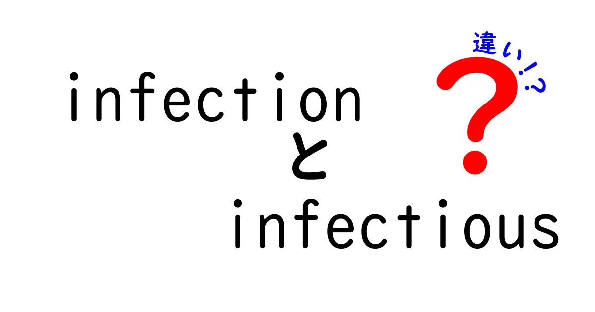 感染の言葉の違いを徹底解説：infectionとinfectiousの違いを中学生にもわかる解説