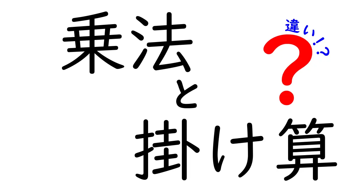乗法と掛け算の違いを徹底解説！意味から日常の使い分けまで中学生にも伝わるわかりやすい解説