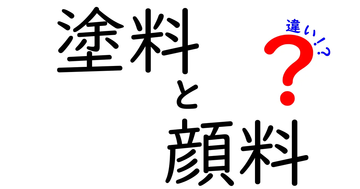塗料と顔料の違いを徹底解説！選ぶときのポイントと実例