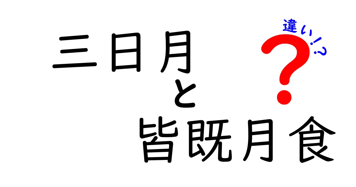 三日月と皆既月食の違いを徹底解説！見どころと観察のコツをわかりやすく紹介