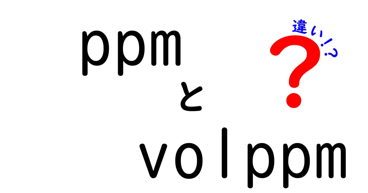 ppmとvolppmの違いを徹底解説！この2つの値が示す意味と現場での使い分け