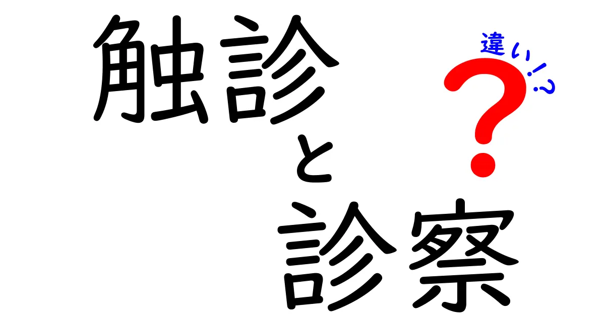 触診と診察の違いを徹底解説！医師が使い分ける本当の意味と、あなたに役立つ見分け方