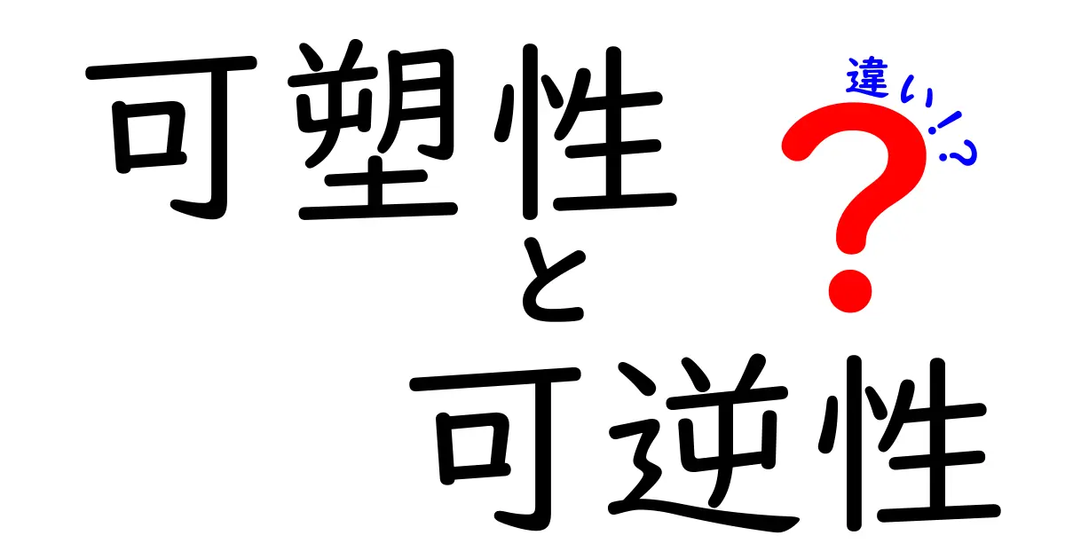 可塑性と可逆性の違いを一発で理解する！中学生にも分かるやさしい解説