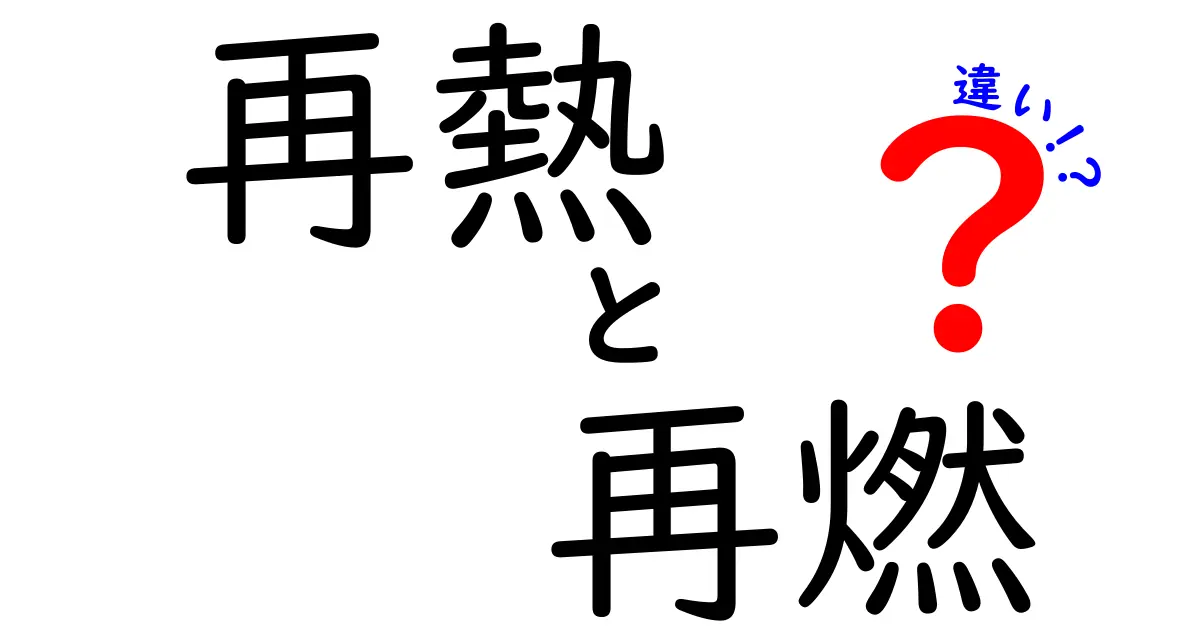 再熱・再燃・違いの本当の意味とは？使い分けを徹底解説