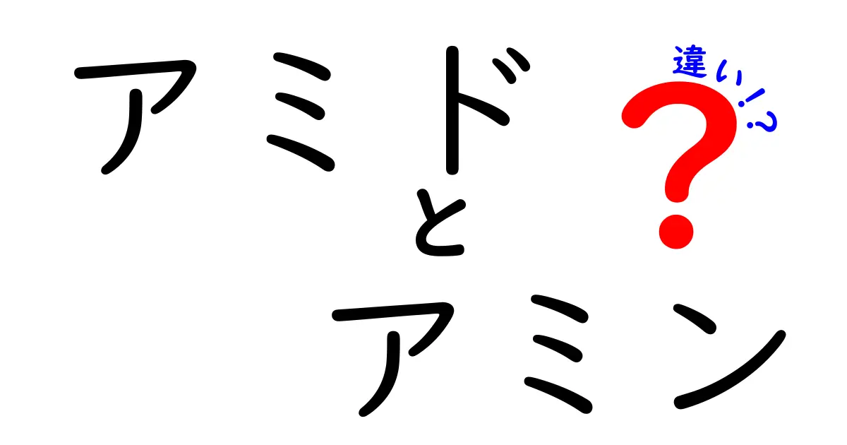 アミドとアミンの違いを徹底解説｜中学生にもわかる化学の基本用語