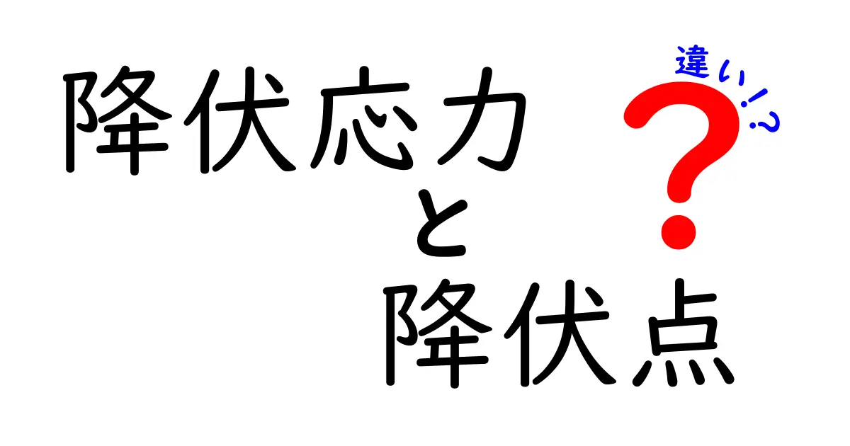 降伏応力と降伏点の違いを徹底解説！中学生にも伝わる材料力学の基本