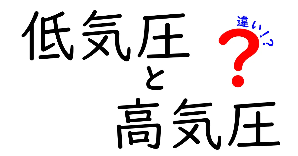 低気圧と高気圧の違いを徹底解説 天気はなぜ変わるのかを知ろう