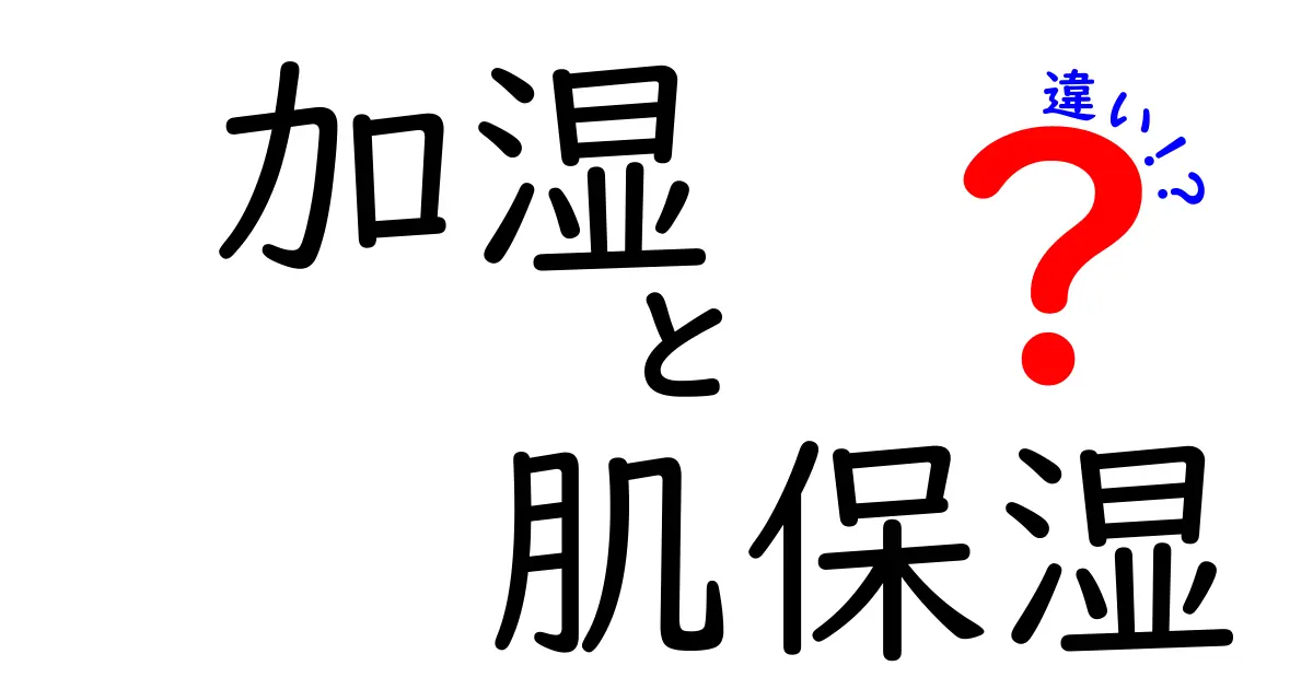 加湿と肌保湿の違いを徹底解説！正しい湿度管理で“うるおい美肌”を守る方法