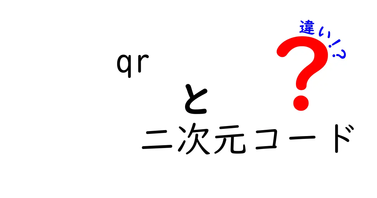 QRコードと二次元コードの違いを徹底解説｜読み取りの仕組みと使い分けを中学生にもわかるように