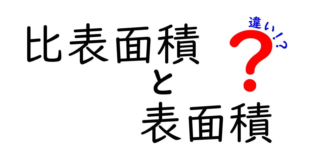 比表面積と表面積の違いを徹底解説！中学生にも分かるポイントと実生活での使い道