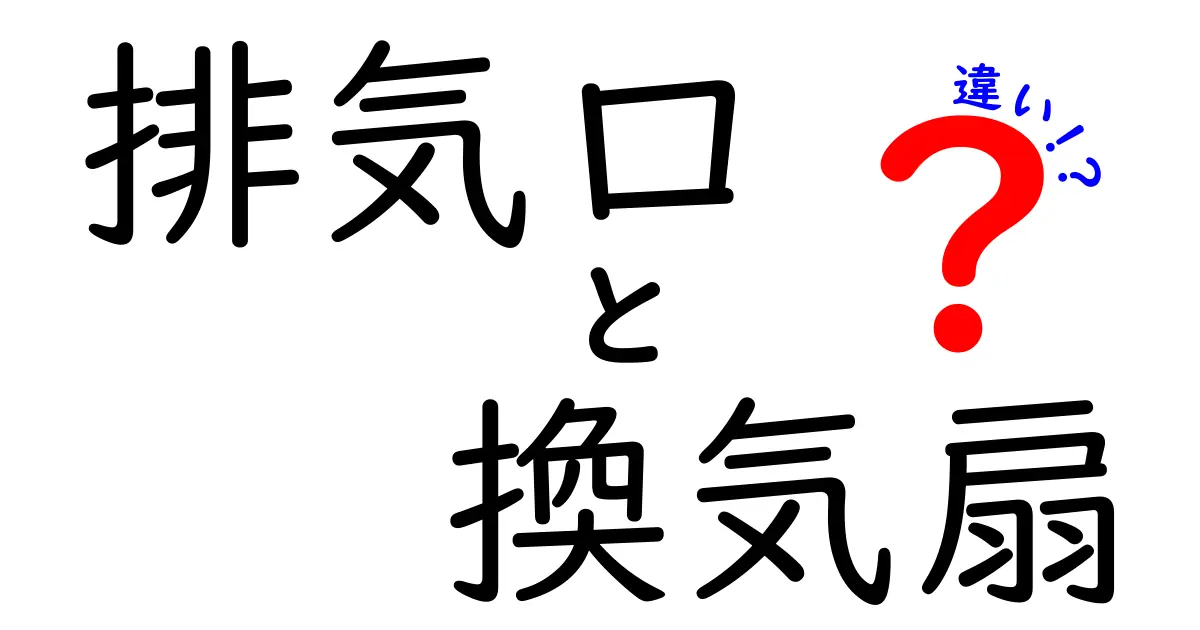 排気口と換気扇の違いを徹底解説｜家の空気を守る正しい使い分けガイド