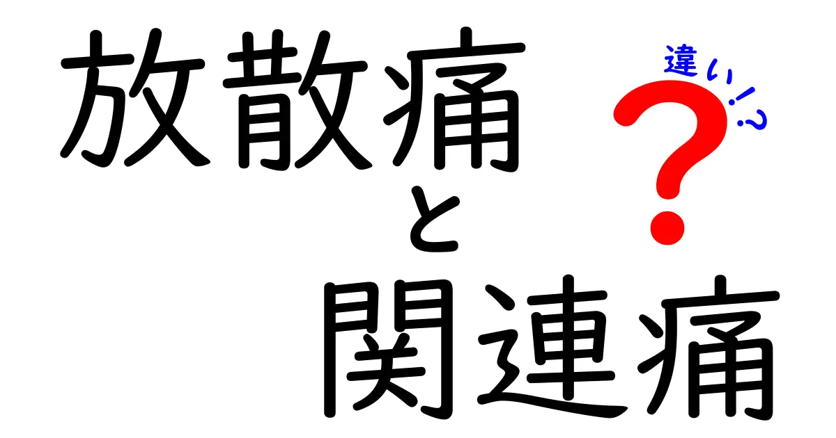 放散痛と関連痛の違いをやさしく解説！痛みのサインを読み解くポイント