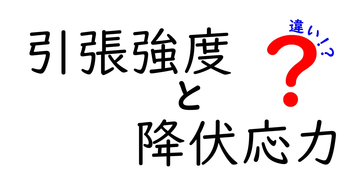 引張強度と降伏応力の違いを徹底解説！中学生にも伝わる図解つきガイド