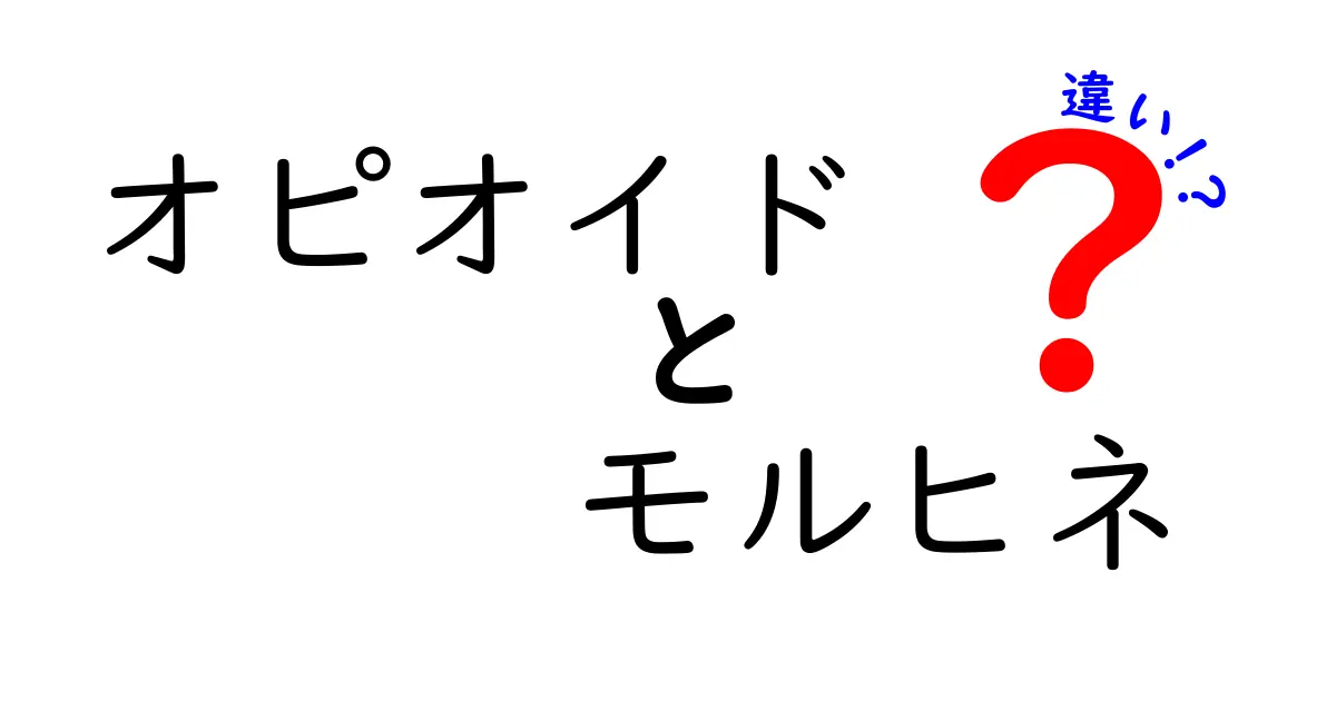 オピオイドとモルヒネの違いを徹底解説｜痛み止めの安全な使い方と基礎知識