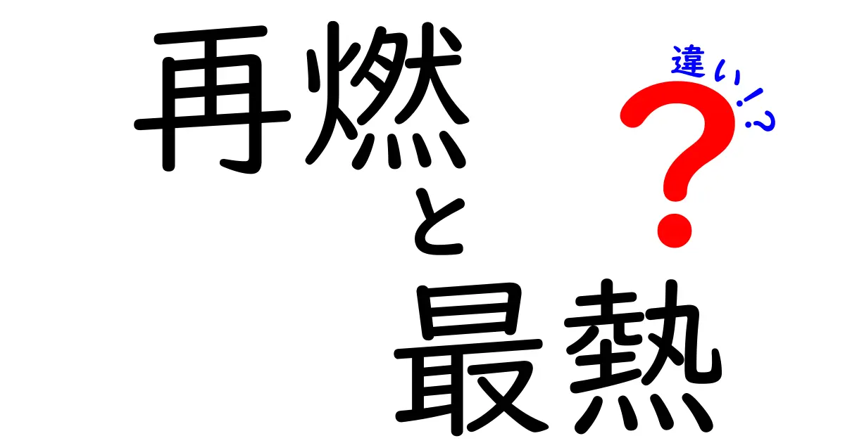 再燃・最熱・違いの違いを徹底解説｜意味と使い分けがすぐわかるガイド