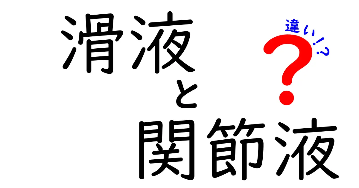 滑液と関節液の違いを徹底解説！医療現場の“液体”を正しく理解するコツ