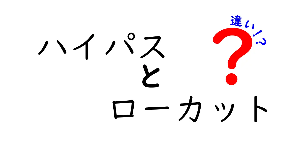 ハイパスとローカットの違いを徹底解説｜音の低音と高音どちらを削るのか？