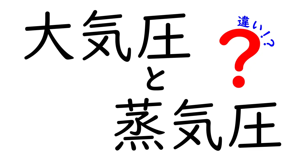 大気圧と蒸気圧の違いを徹底解説：日常の現象から科学のヒントまで