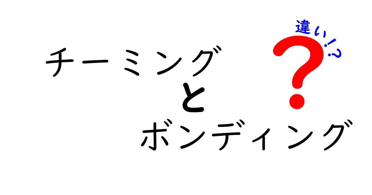 チーミングとボンディングの違いを徹底解説｜職場と学校で使い分ける実践ガイド