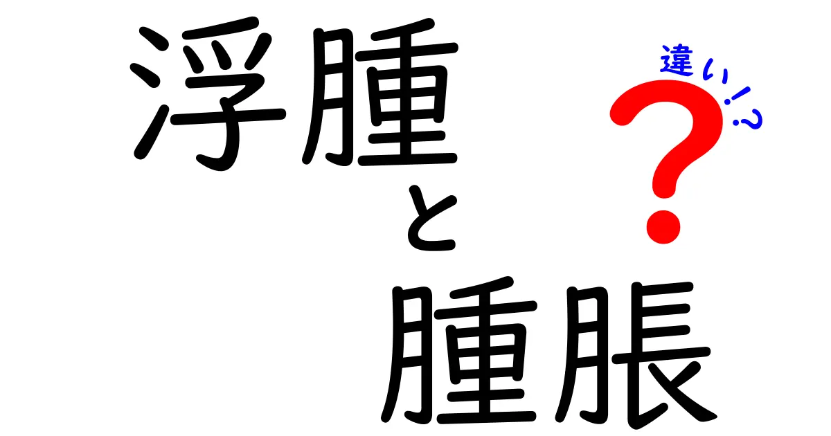 浮腫と腫脹の違いを徹底解説｜中学生にも分かる見分け方と原因
